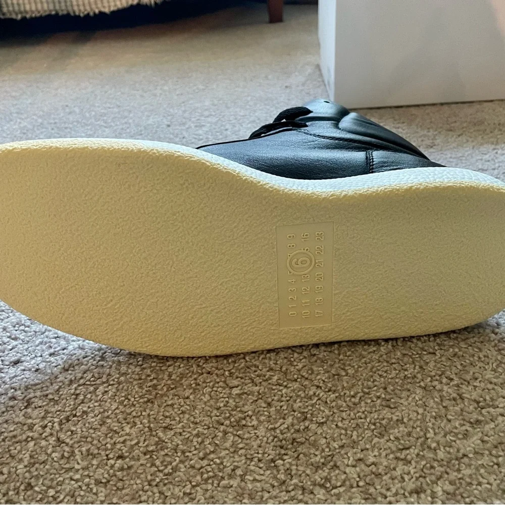 MM6 Maison Margiela Black Basketball Sneakers - Picture 3 of 5